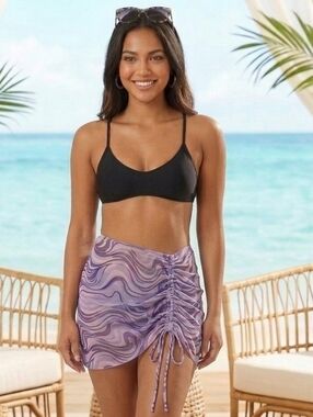 AIMAGE sheer mesh swimsuit cover-up